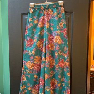 Wide Leg Floral Lounge Pants